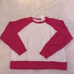 J. Crew Factory baseball sweatshirt. Medium. New!